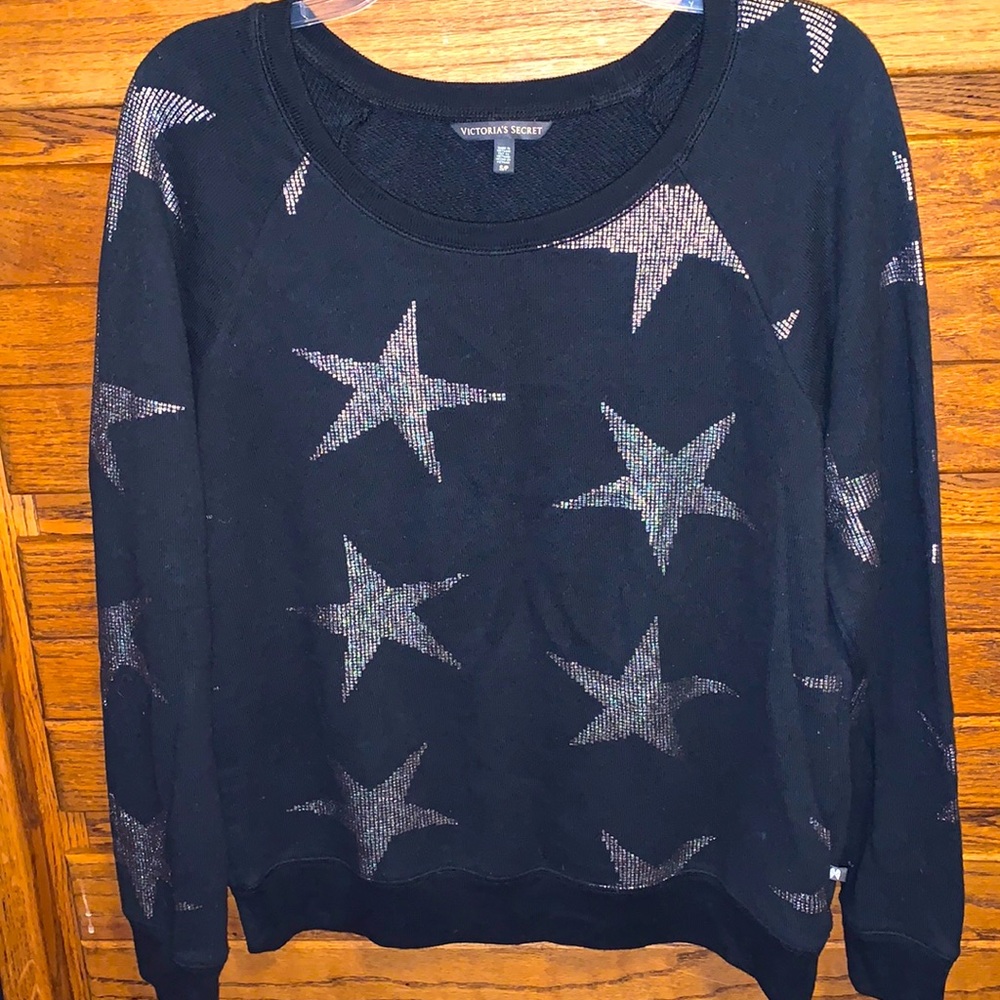 Victoria’s Secret Black Crewneck Sweatshirt